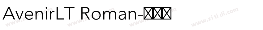 AvenirLT Roman字体转换